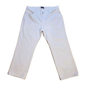 James Icon Women's 20 White Denim Jeans Classics Casual Regular  40x30